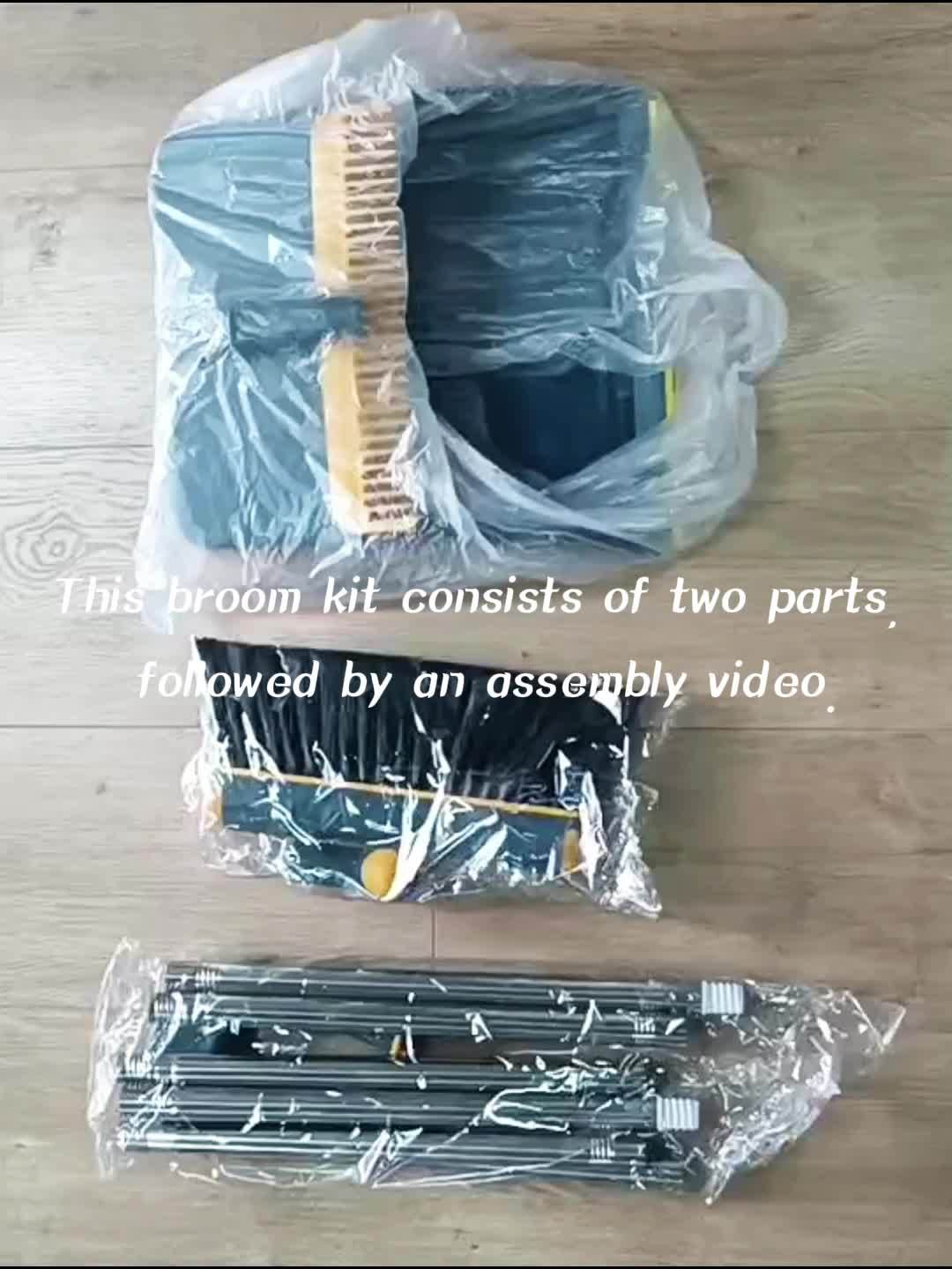 1set, Broom Dustpan Set Combination, Thickened Rotatable Foldable Stainless Steel Rod Strong ,And Durable Soft Hair Sweeping Broom Plastic, Cleaning Supplies for Indoor,broom and dustpan set,local warehouse ,household items