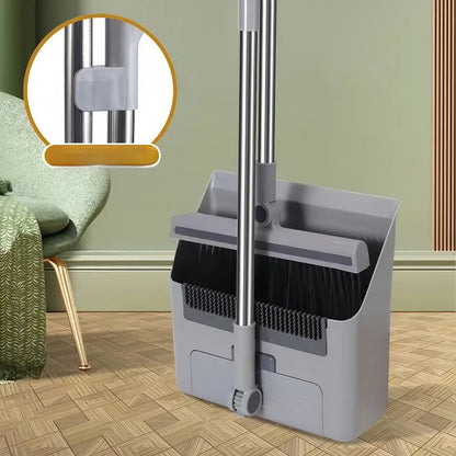 3 in 1 Broom Mop 3 in 1 Foldable Broom Mop Dustpan Combination Set | Household Cleaning Tool Set, Efficient Cleaning, Flexible Design, Quick Dust Removal, Good Helper for Home And Office Cleaning 2025