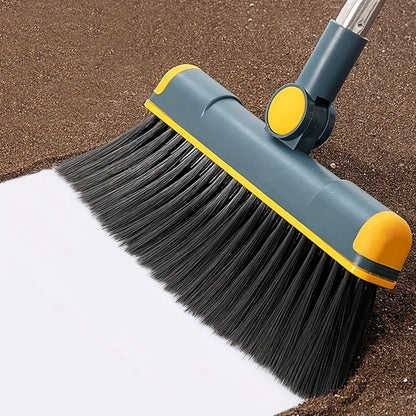 1set, Broom Dustpan Set Combination, Thickened Rotatable Foldable Stainless Steel Rod Strong ,And Durable Soft Hair Sweeping Broom Plastic, Cleaning Supplies for Indoor,broom and dustpan set,local warehouse ,household items